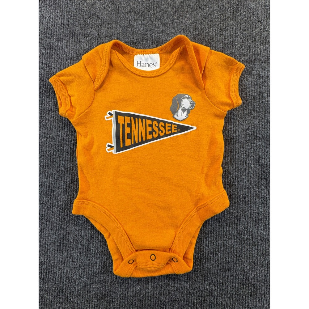 Hanes Tennessee Volunteers Smokey Pennant Orange Baby Bodysuit 0-3M